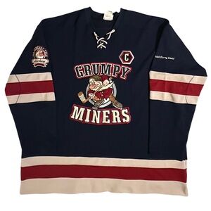 VINTAGE DISNEY GRUMPY MINERS HOCKEY JERSEY